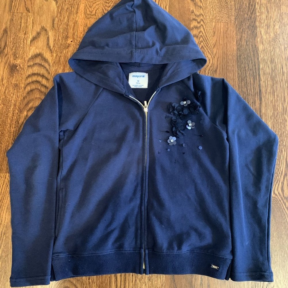(Sold) Mayoral Girl’s Full Zip Hoodie.